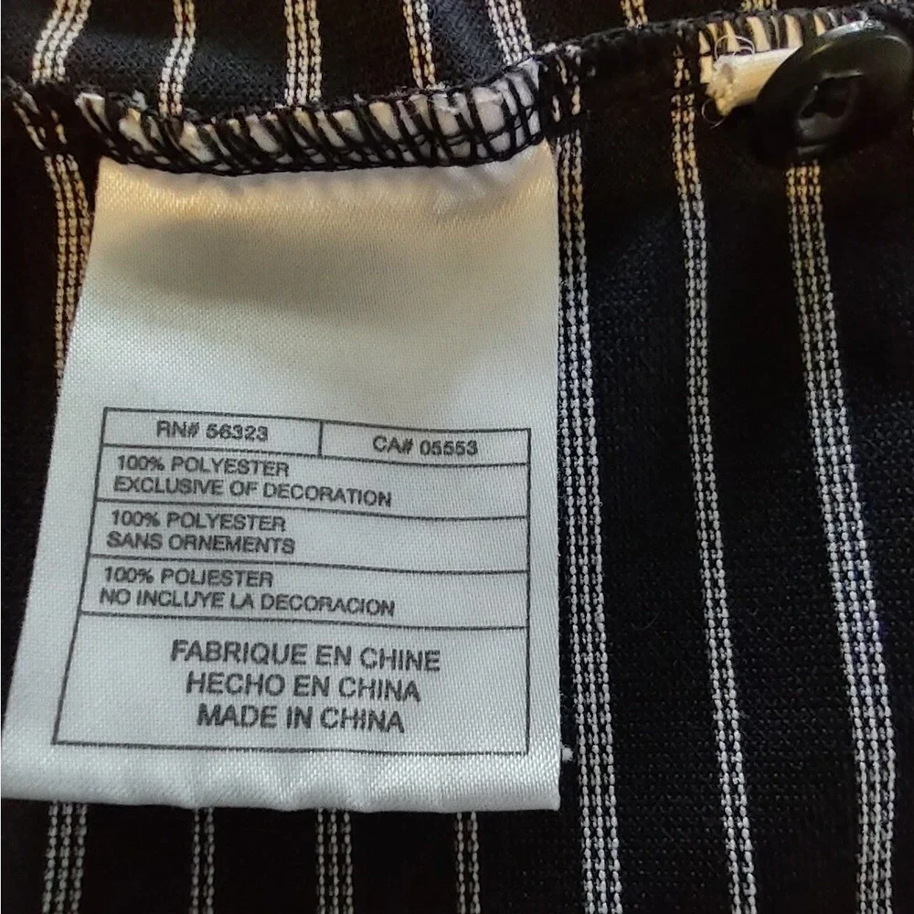 Nike Golf Polo Shirt Men's Large Norm Core Athleisure Black Striped Nike Fit DRY